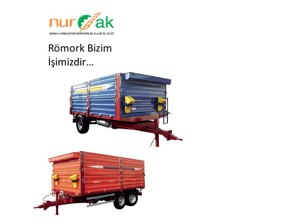 1,5 Ton Tek Dingil Tarım Römorku