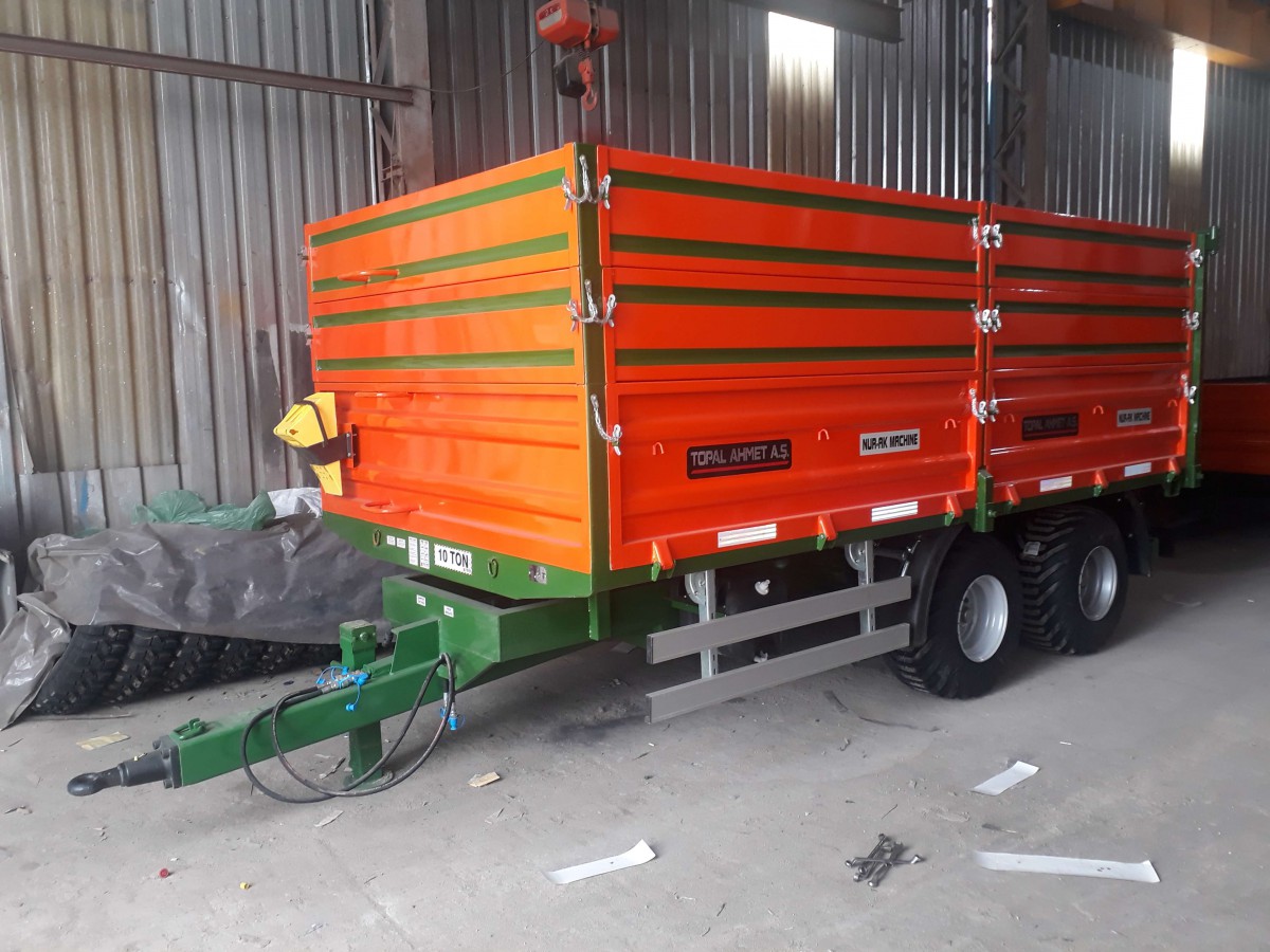 10 Ton Çift Dingil Tandem Damperli Römork