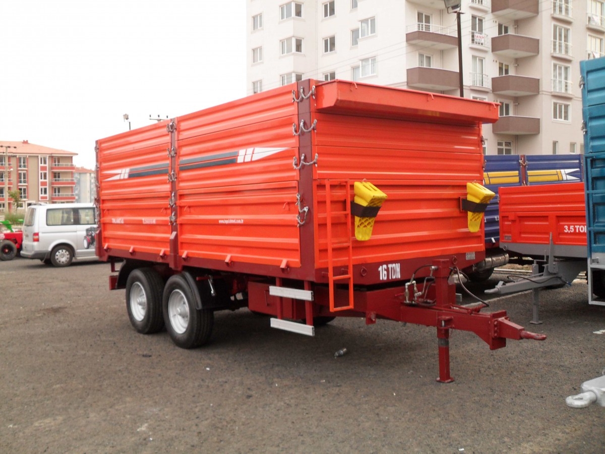 15 Ton Çift Dingil Tandem Damperli Römork